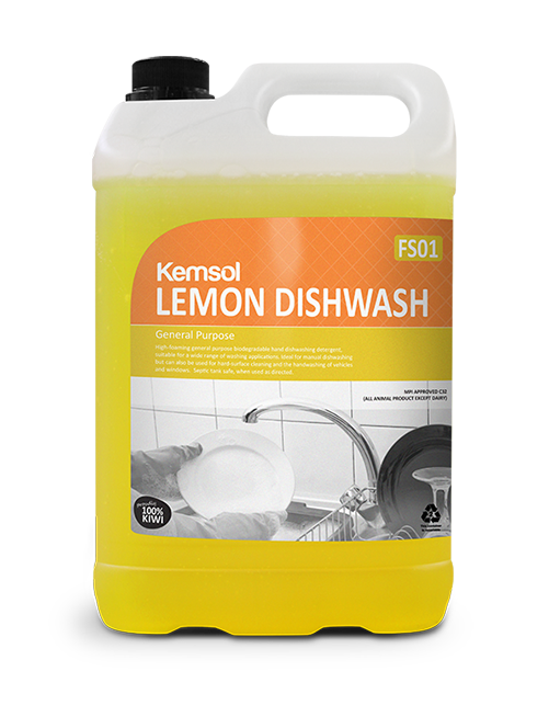 Kemsol Lemon Dishwash 5L - Cafe Supply