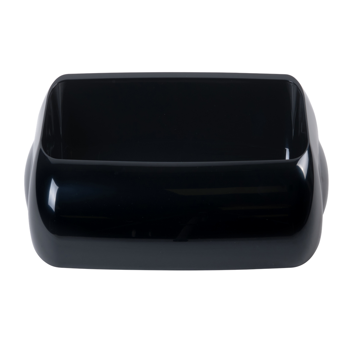 Waste Paper Bin Black 23L - Lid - Cafe Supply