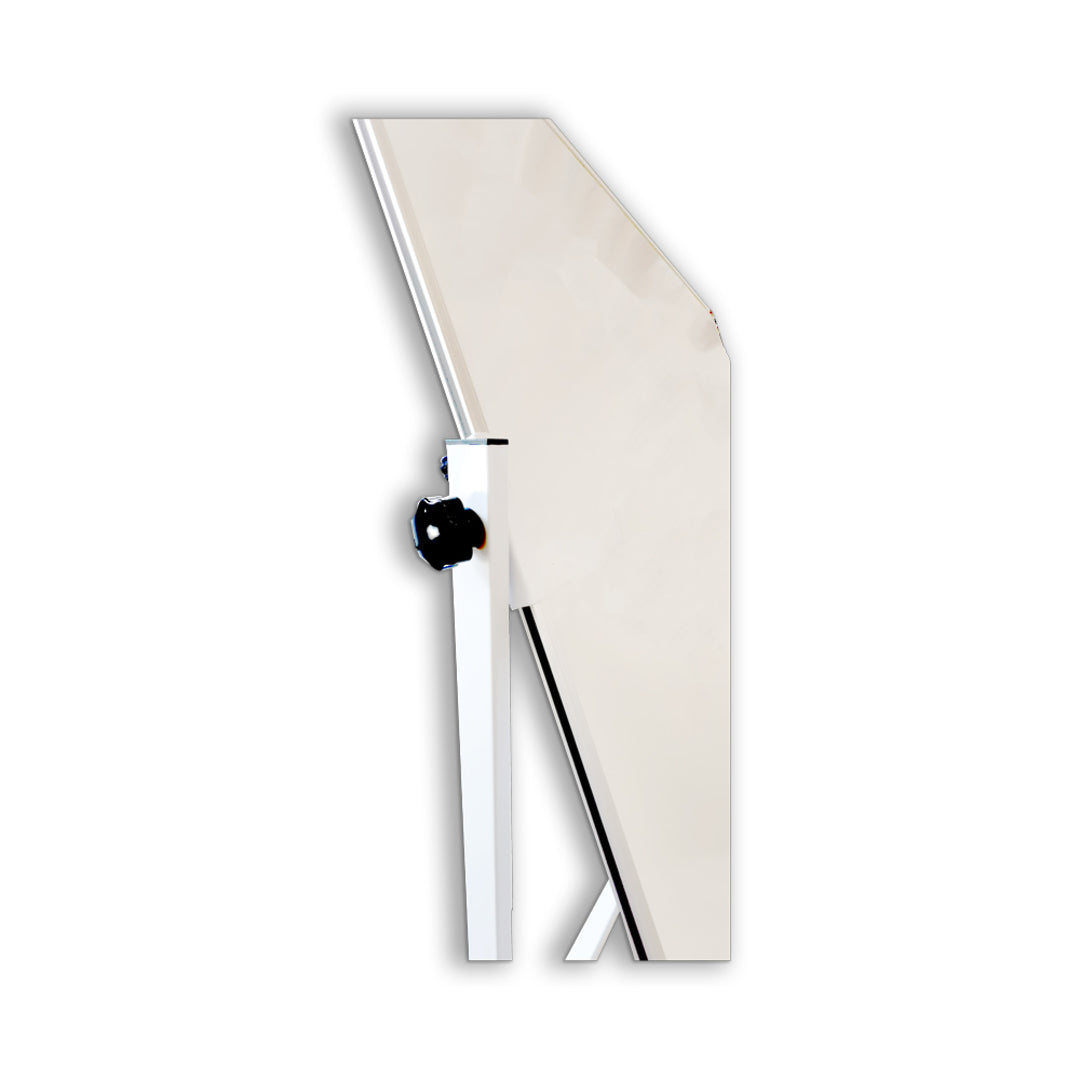 ACRYLIC LACQUER WHITEBOARD + PIVOTING MOBILE STAND | Double Sided - Cafe Supply