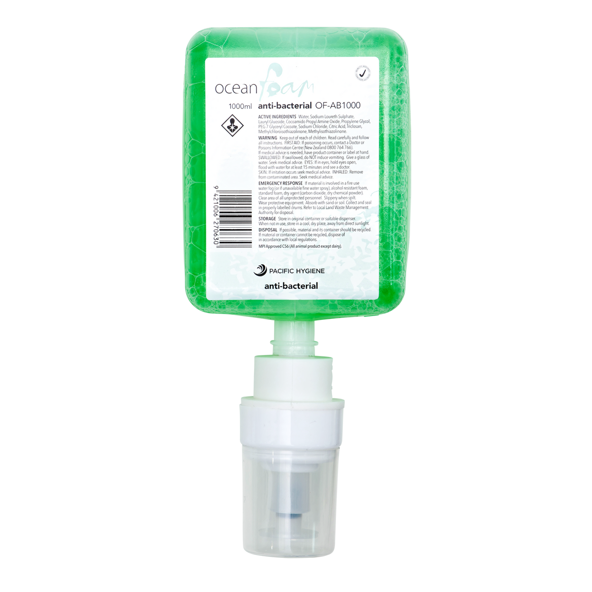 Ocean Foam Anti-Bacterial 1000ml - Cafe Supply