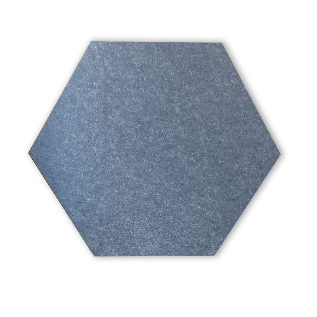 HEXAGON POLYESTER PINBOARD | 600x520mm | Dark Grey | 1pc - Cafe Supply