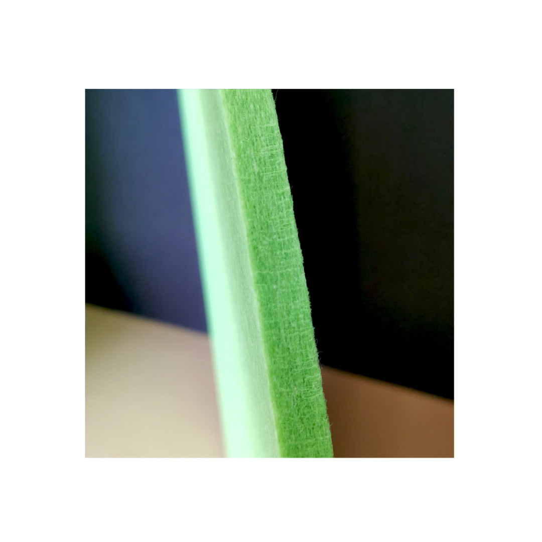 HEXAGON POLYESTER PINBOARD | 600x520mm | Granny Smith | 1pc - Cafe Supply
