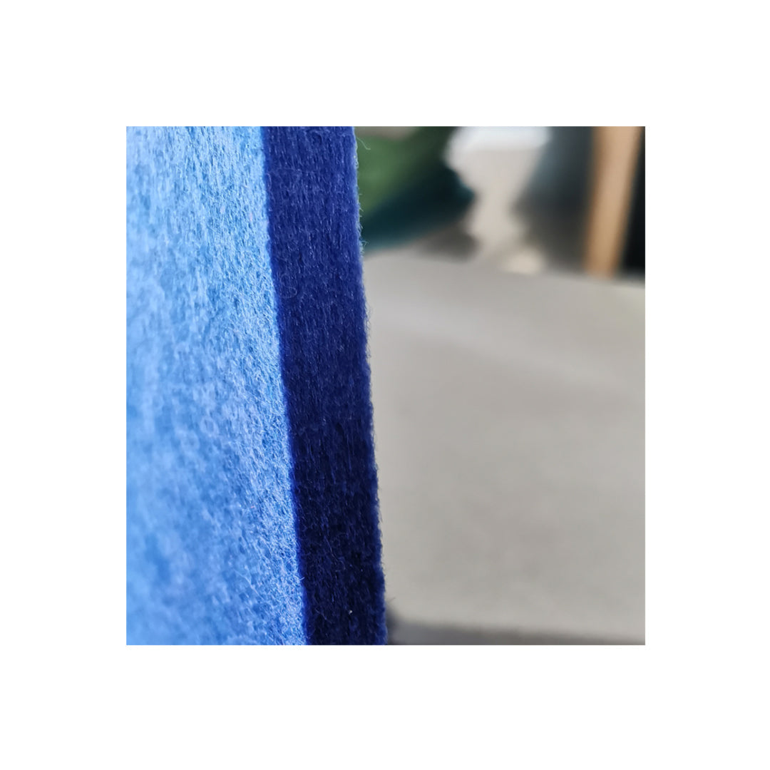 HEXAGON POLYESTER PINBOARD | 600x520mm | Ocean | 1pc - Cafe Supply