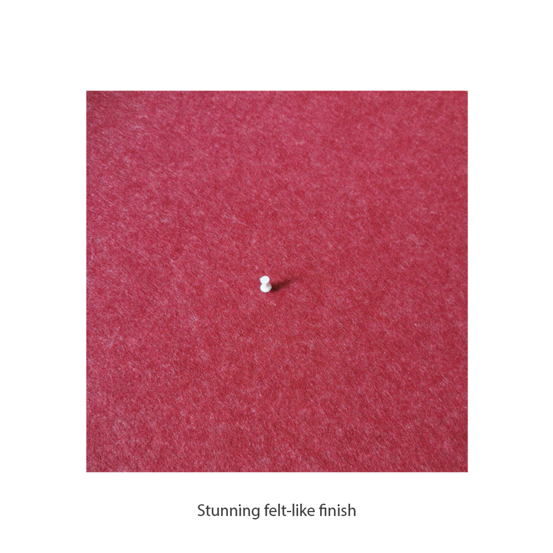 HEXAGON POLYESTER PINBOARD | 600x520mm | Ruby | 1pc - Cafe Supply