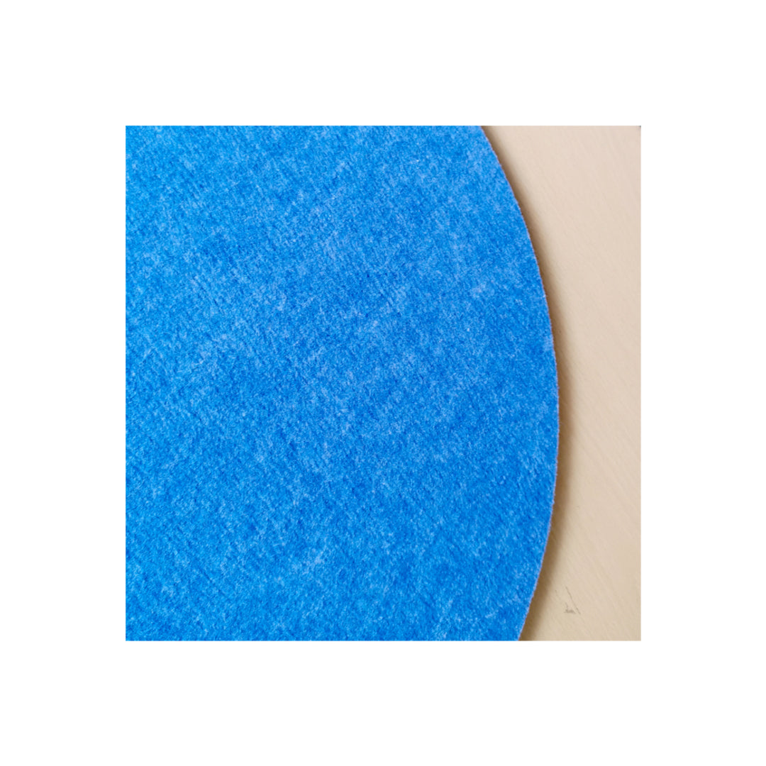 ROUND POLYESTER PINBOARD | 600mm | Cobalt - Cafe Supply