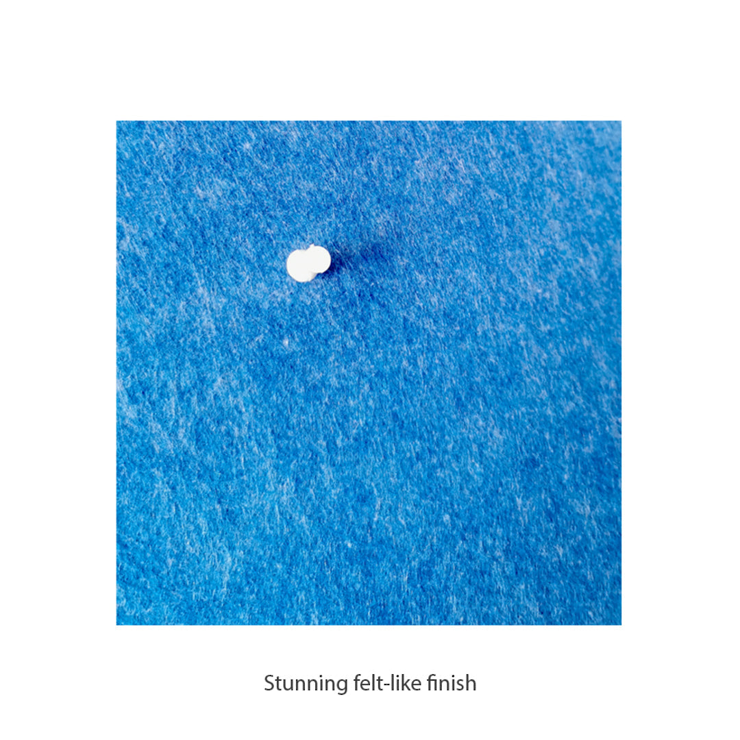 ROUND POLYESTER PINBOARD | 600mm | Cobalt - Cafe Supply