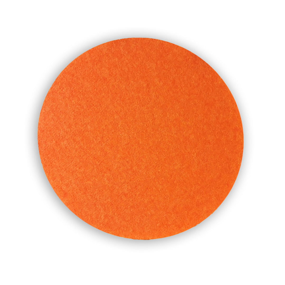 ROUND POLYESTER PINBOARD | 600mm | Orange - Cafe Supply