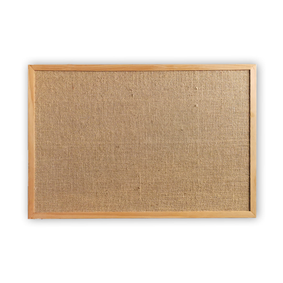 PINBOARD | Wood Frame | Hessian - Cafe Supply
