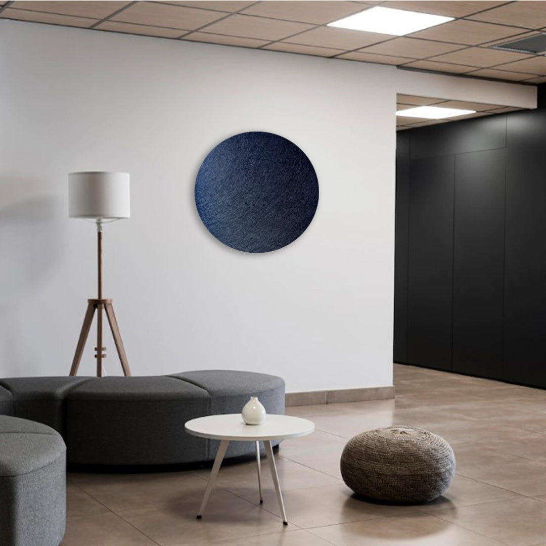 ROUND POLYESTER PINBOARD | 600mm | Black - Cafe Supply