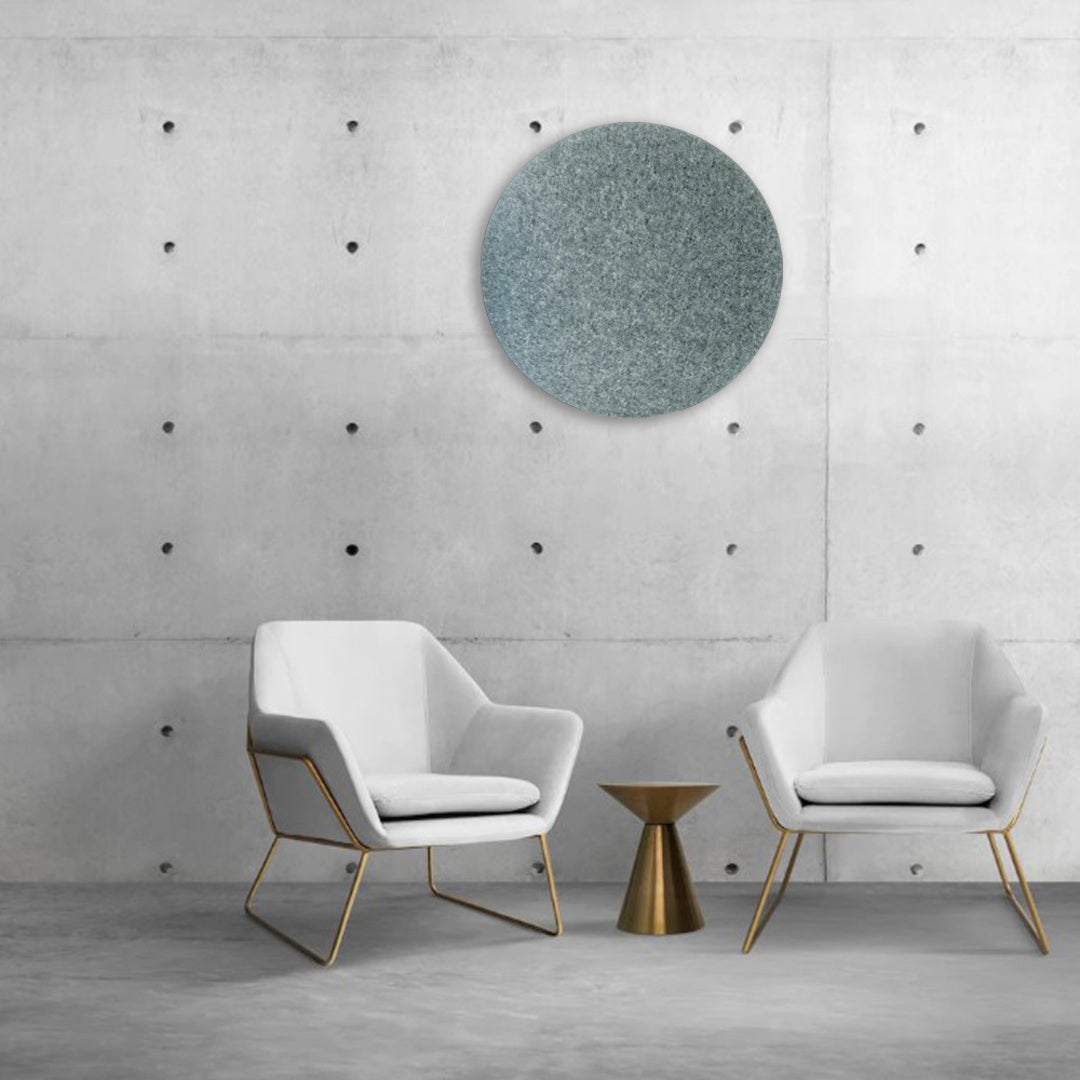 ROUND POLYESTER PINBOARD | 600mm | Dark Grey - Cafe Supply