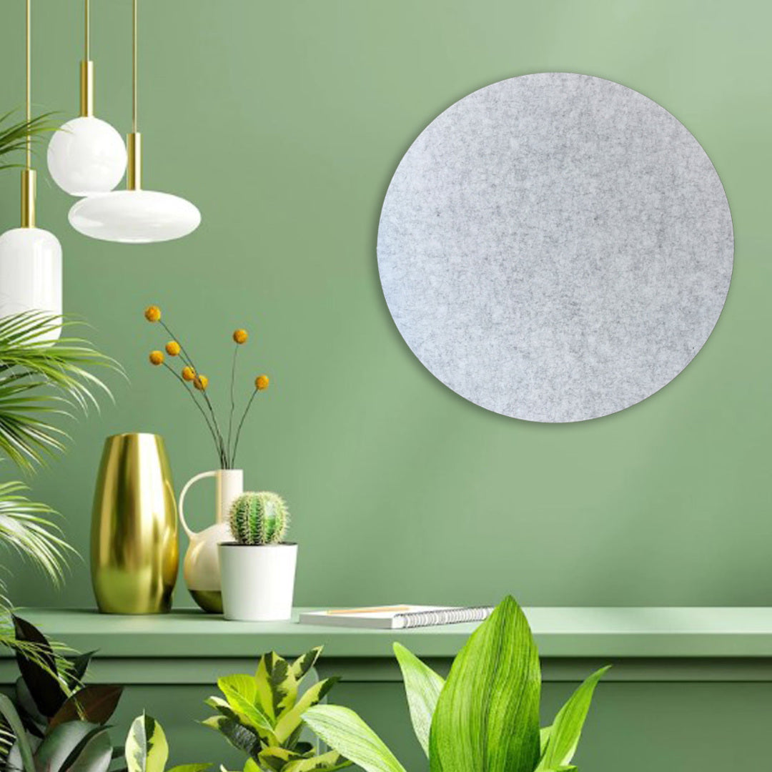 ROUND POLYESTER PINBOARD | 600mm | Marble - Cafe Supply