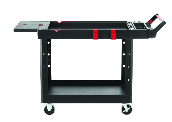 Rubbermaid HD Adaptable Utility Cart Medium, Black - Cafe Supply