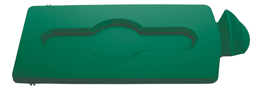 Rubbermaid SLIM JIM® Recycling Station Lid, Closed Waste - Cafe Supply