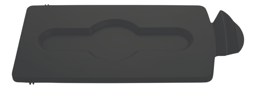 Rubbermaid SLIM JIM® Recycling Station Lid, Closed Waste - Cafe Supply