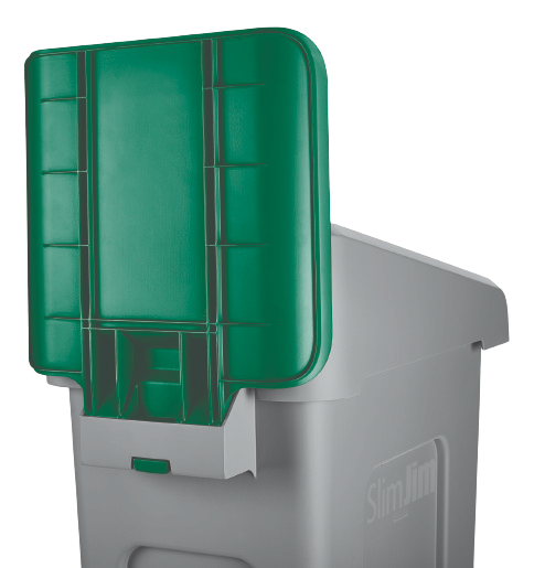 Rubbermaid SLIM JIM® Recycling Station Billboard - Cafe Supply