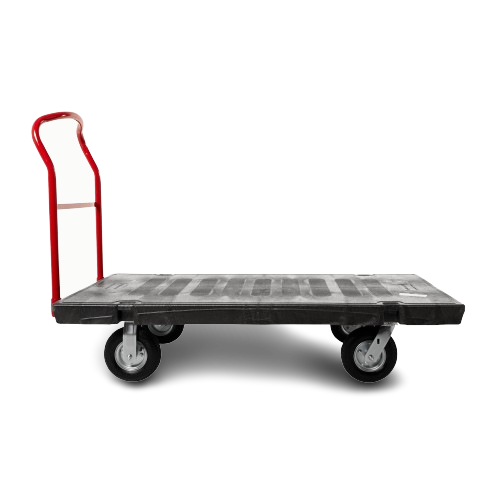 Rubbermaid Heavy Duty Platform Truck, 152.4cm x 76.2cm with 20.32cm Polyolefin Casters - Cafe Supply