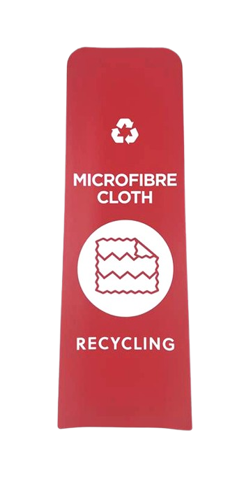 RCP Slim Jim Recycling Station Front Panel Label - Cafe Supply