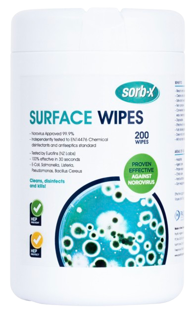 Sorb-X Surface Wipes - Cafe Supply