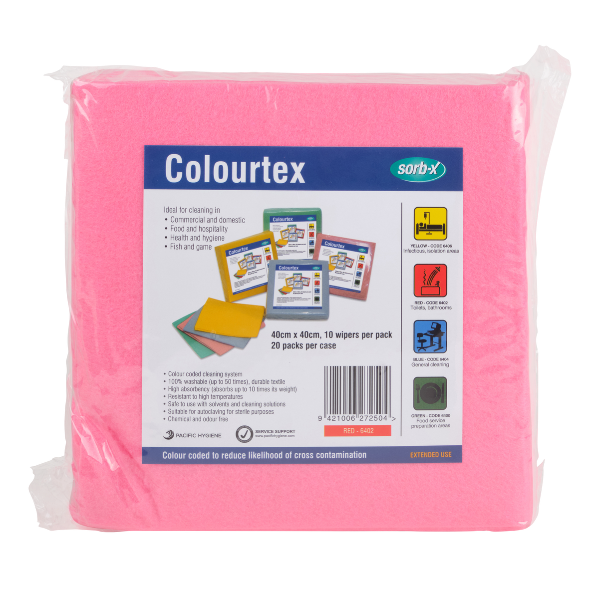 Sorb-X Colourtex Textile Wiper - Cafe Supply