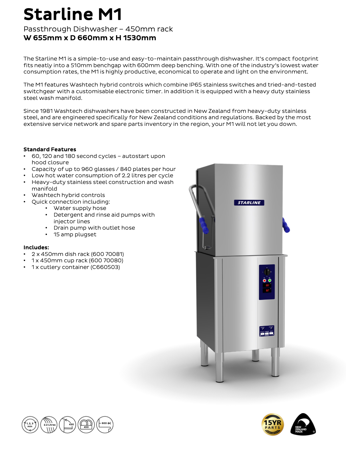 Compact Passthrough Dishwasher - Cafe Supply