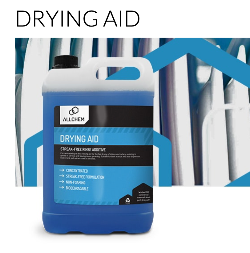 Allchem Drying Aid - Cafe Supply