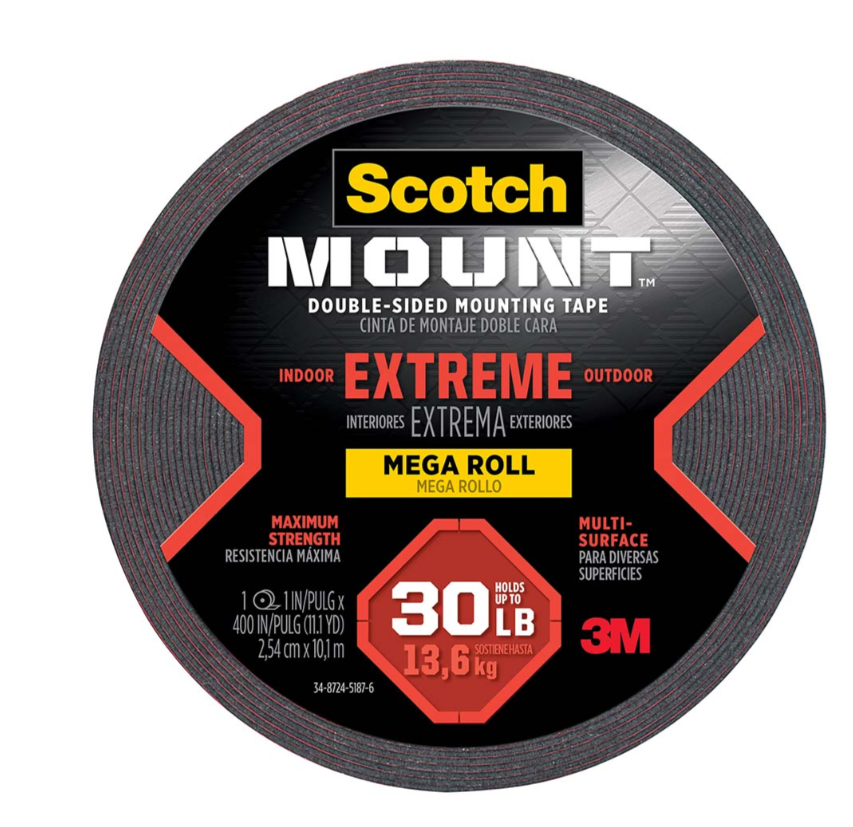 Scotch Extreme Mounting Tape 414H-L Mega Roll 2.54cm x 10.1m - Cafe Supply