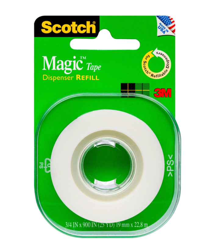 Scotch Magic Tape 205L Refill Roll 19mmx22.8m - Cafe Supply