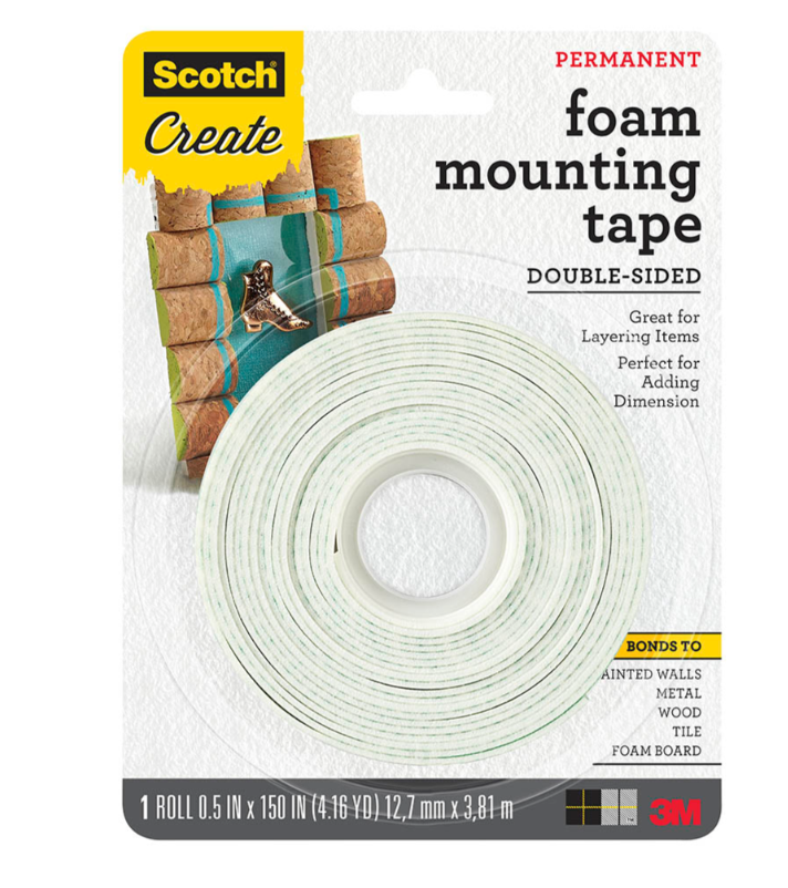 Scotch 4013-CFT Craft Mounting Tape 12.7mm x 3.81m - Cafe Supply