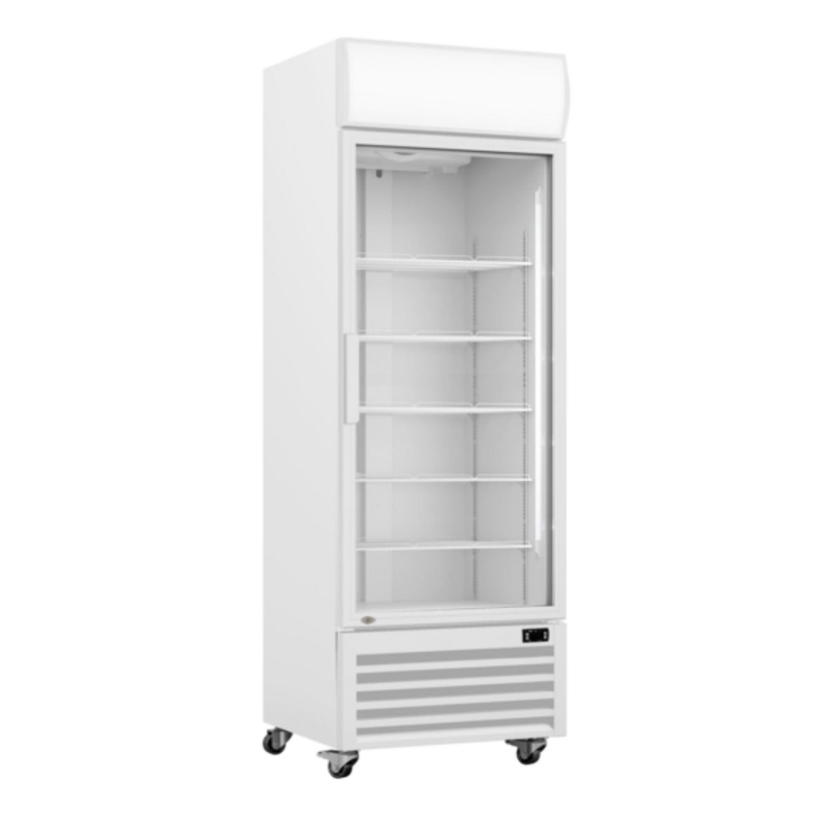 Single Glass Door Colourbond Upright Drink Fridge White - Cafe Supply