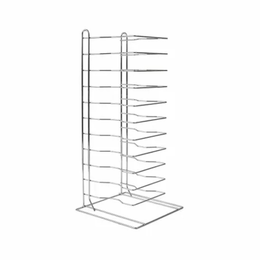 Pizza Pan Rack - Chrome-Plated Steel (11 or 15 Tiers) - Cafe Supply