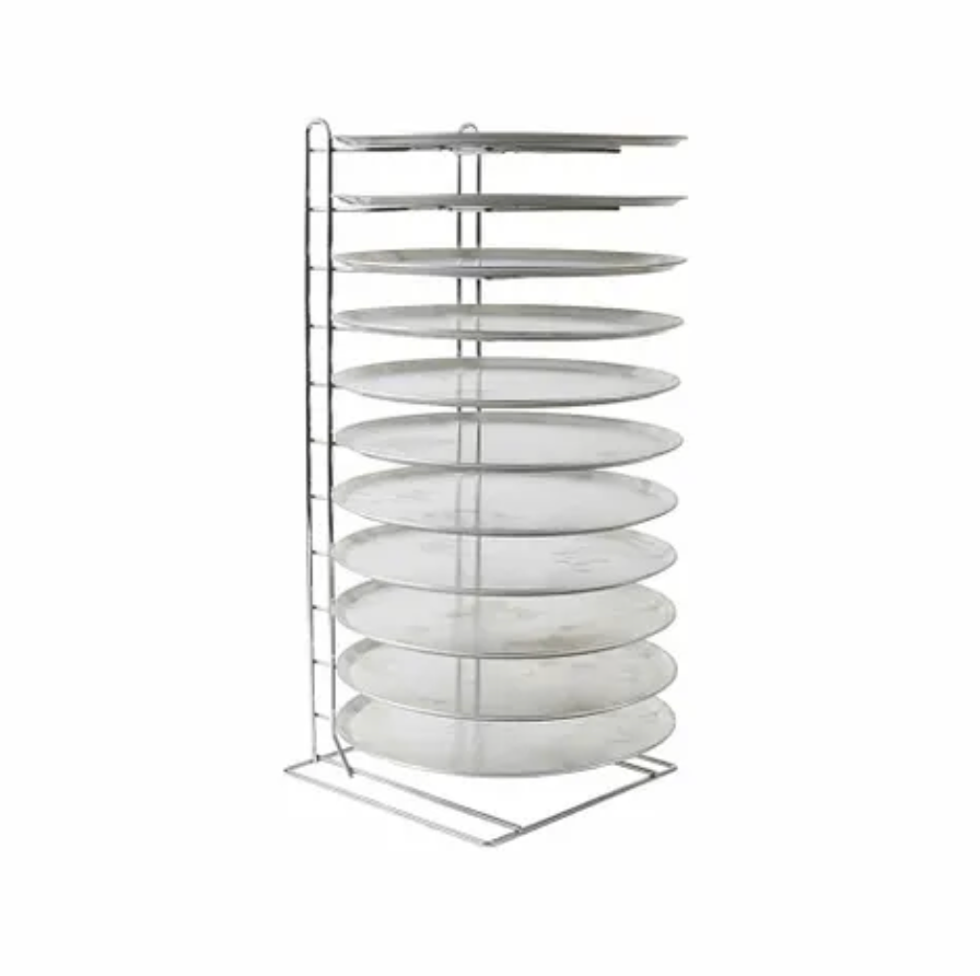 Pizza Pan Rack - Chrome-Plated Steel (11 or 15 Tiers) - Cafe Supply
