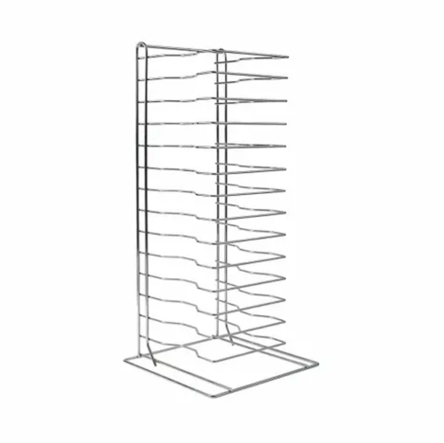 Pizza Pan Rack - Chrome-Plated Steel (11 or 15 Tiers) - Cafe Supply