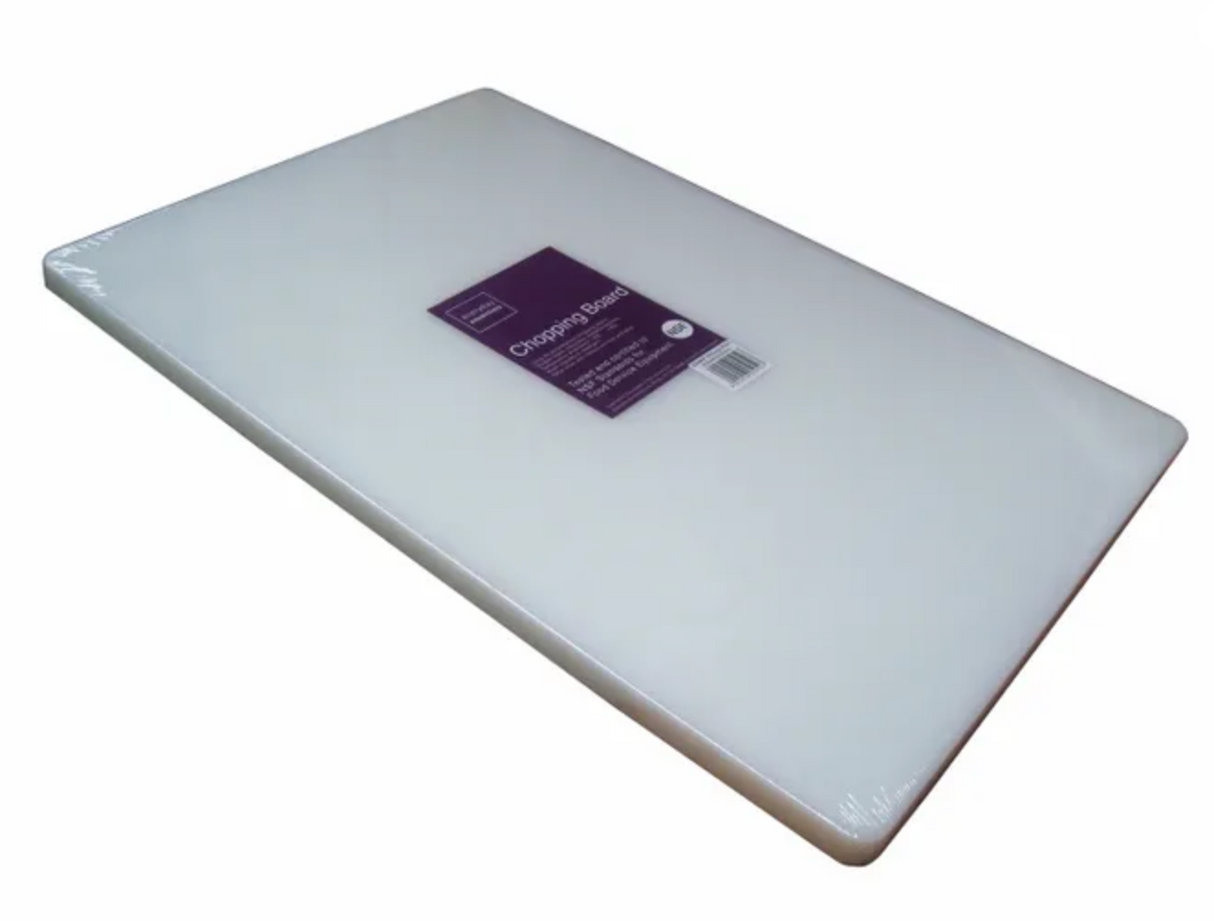 CHOPPING BOARD XXL WHITE 600X400X20 - Cafe Supply