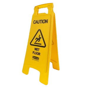Rubbermaid Floor Sign "Caution Wet Floor" 2 sided - Cafe Supply