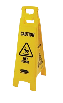 Rubbermaid Floor Sign "Caution Wet Floor" 4 sided - Cafe Supply