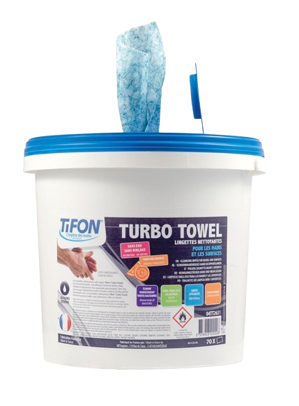 TiFon Turbo Towel Industrial Cleansing Wipes - 70 Wipes - Cafe Supply