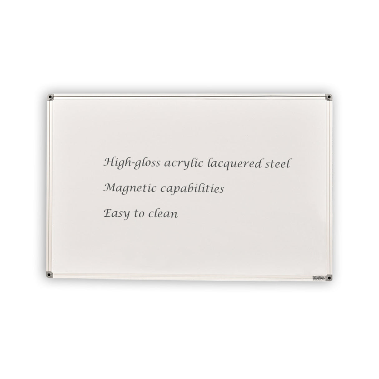 ACRYLIC LACQUER WHITEBOARD | Aluminium Frame - Cafe Supply