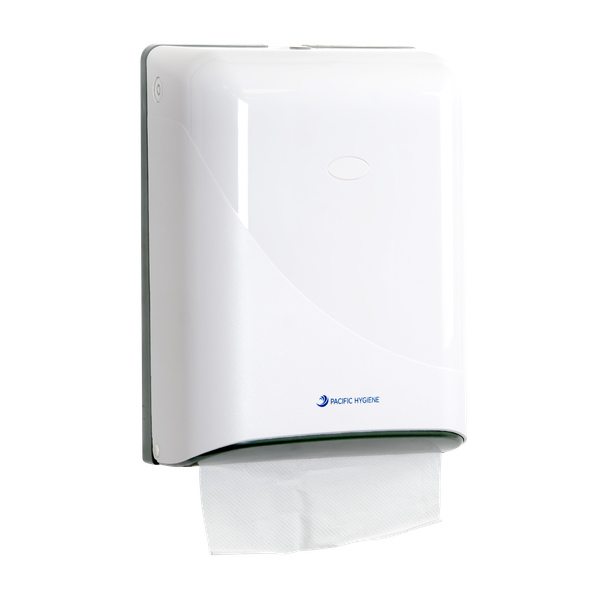 Pacific Hygiene Interfold Hand Towel Dispenser - White - Cafe Supply
