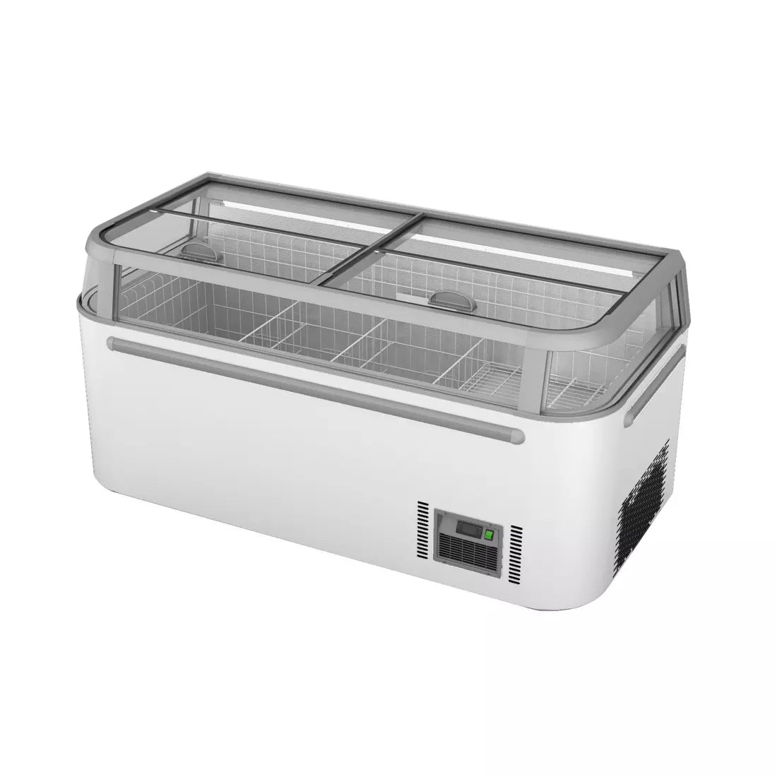 Thermaster Supermarket Island Freezer with Glass Sliding Lids ZCD-E185G - Cafe Supply