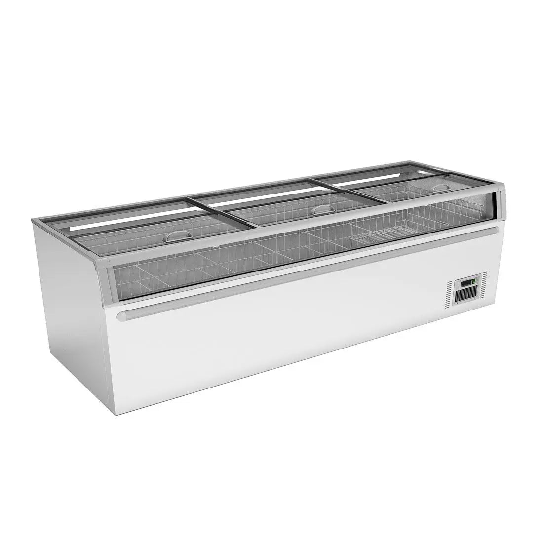 Thermaster Supermarket Island Freezer with Glass Sliding Lids ZCD-L250G - Cafe Supply