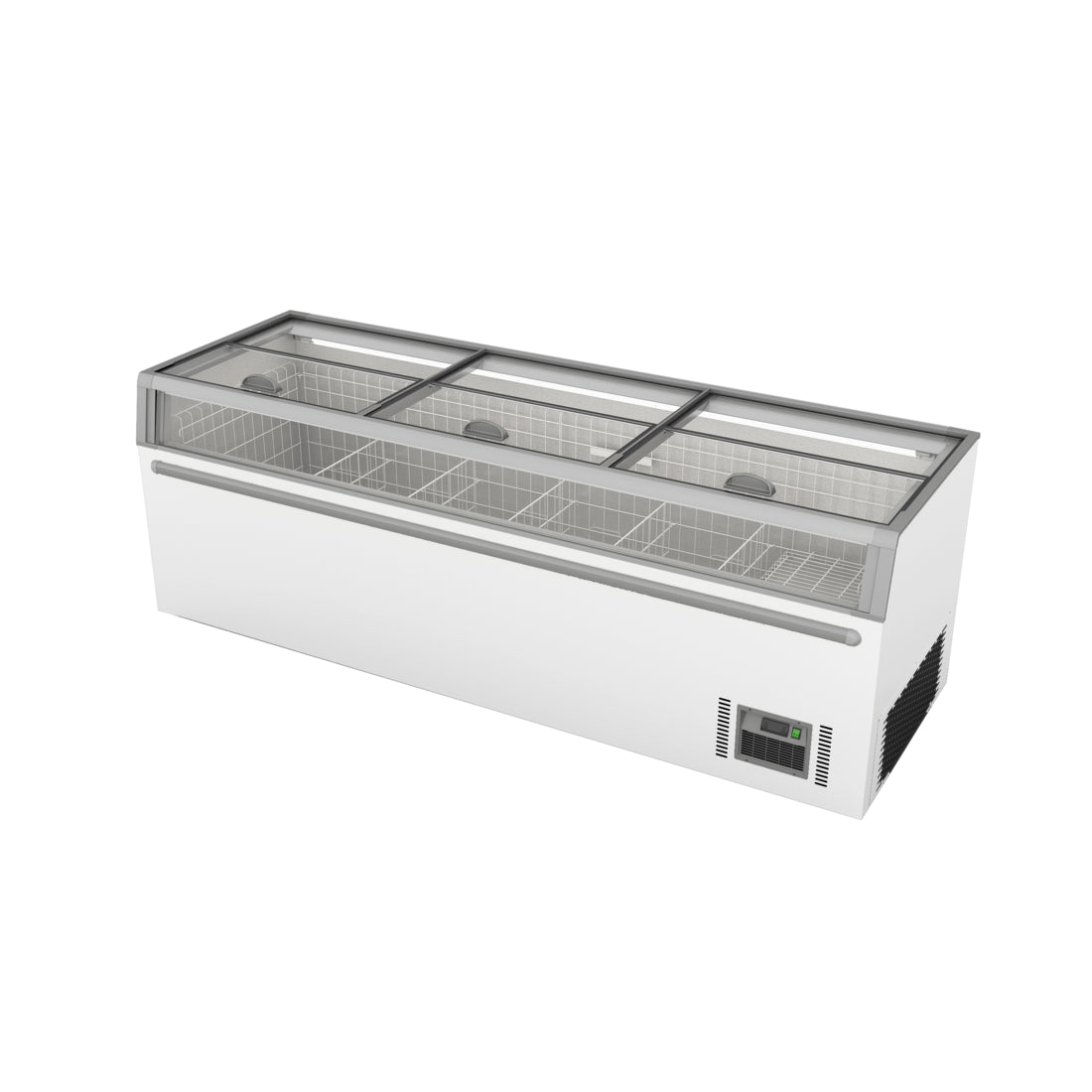 Thermaster Supermarket Island Freezer with Glass Sliding Lids ZCD-L250G - Cafe Supply