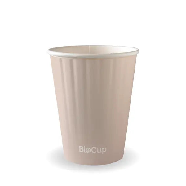 390ml / 12oz (90mm) Stone Double Wall Biocup - Cafe Supply