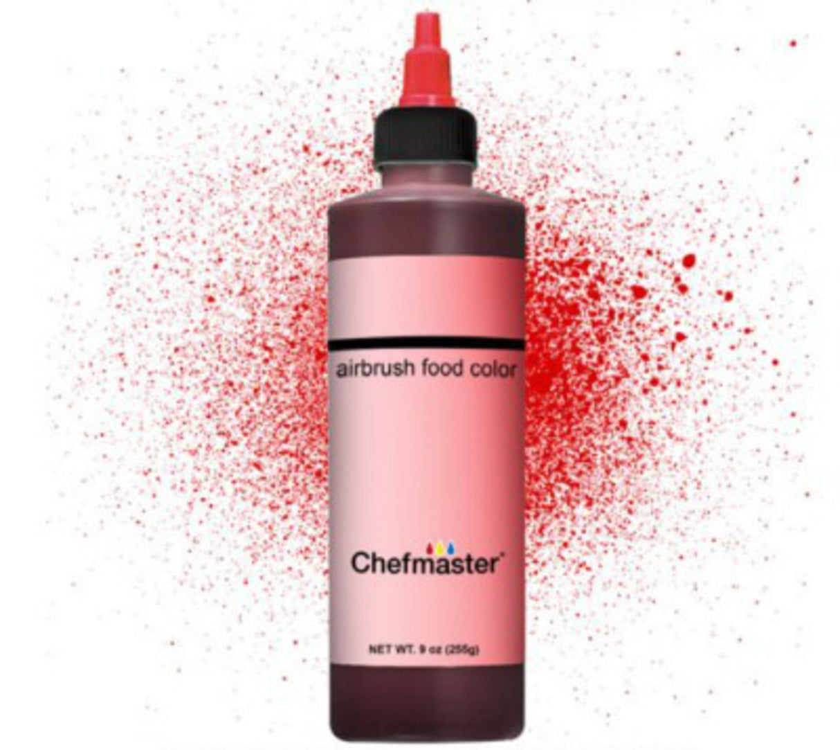 Chefmaster Airbrush Liquid Super Red 9oz - Cafe Supply