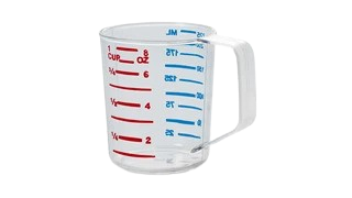 Rubbermaid BOUNCER® Cup, Measuring Cup, 236ml, Clear - Cafe Supply
