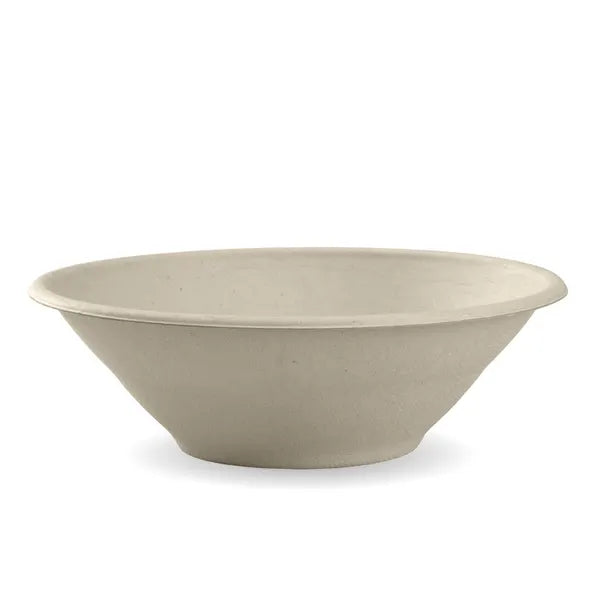 940ml / 32oz Natural Plant Fibre BioBowl - Cafe Supply