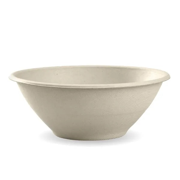 1,180ml / 40oz Natural Plant Fibre BioBowl - Cafe Supply