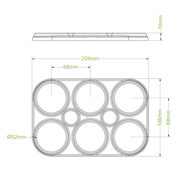 6-Pack Plant Fibre Beer Ring Holder - Cafe Supply