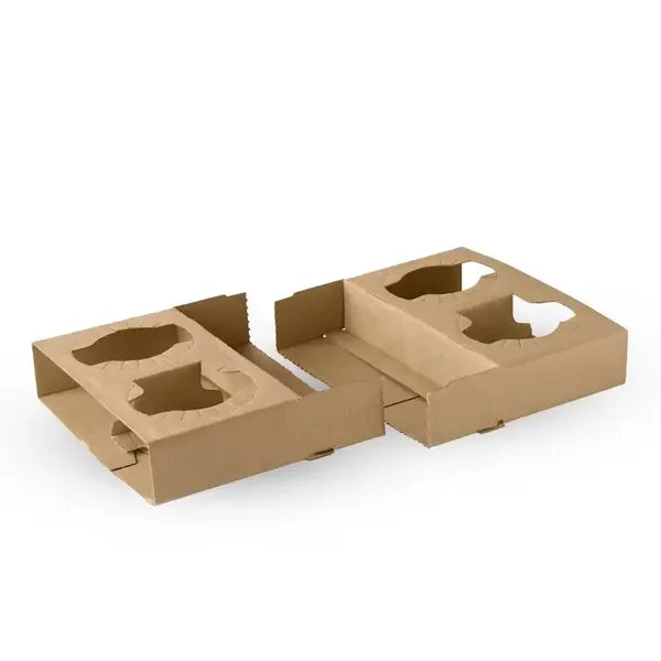 2 & 4 Cup BioCup Paper Tray - Cafe Supply