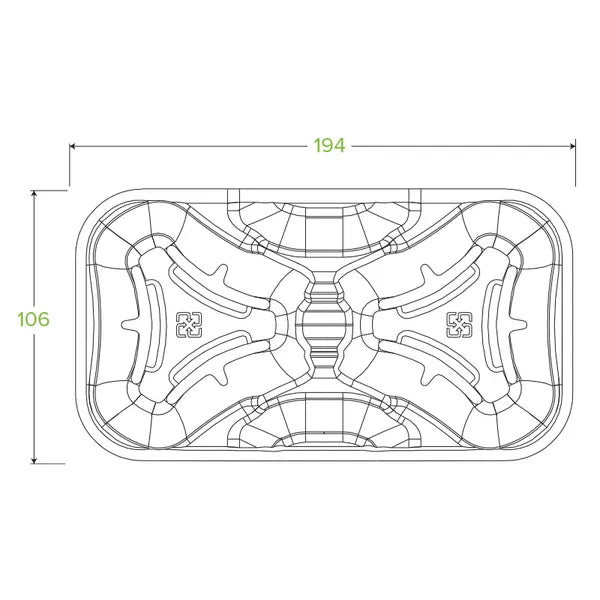 2-Cup Pulp BioCup Tray - Cafe Supply