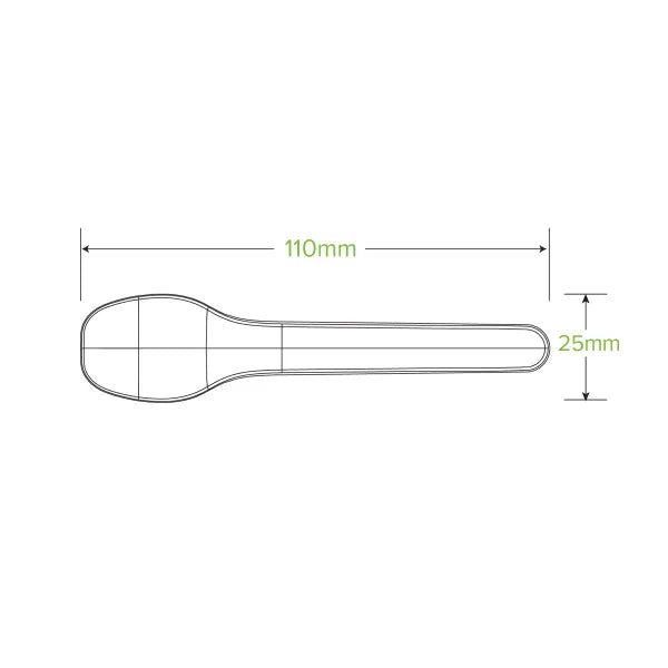 11cm Plant Fibre Teaspoon - Cafe Supply